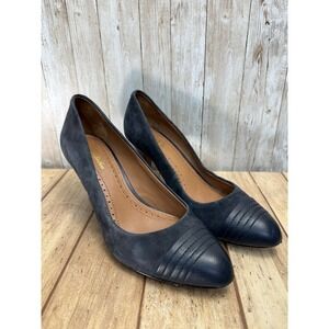 Brooks Brothers Suede Upper Leather Pointed Toe Heels Pumps Dress Shoes Size 8.5